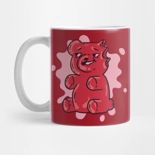 Funny Gummy Bear with a Bite Mug